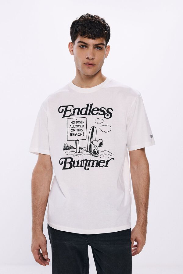 Springfield Playera Snoopy marfil