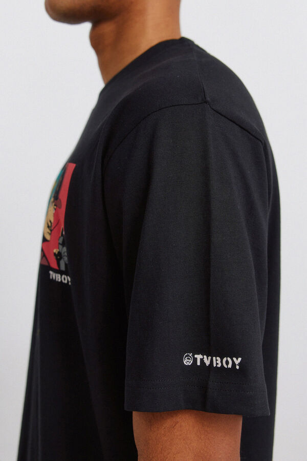 Springfield Playera TvBoy Genios del Arte negro