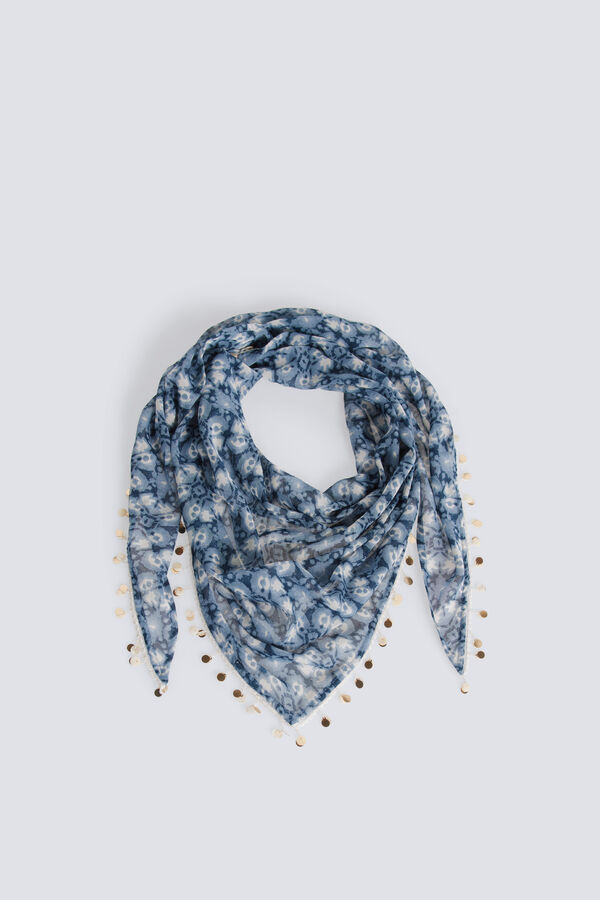 Springfield Pa&ntilde;uelo bandana grande azul