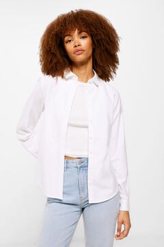 Springfield Camisa Oxford algodón blanco