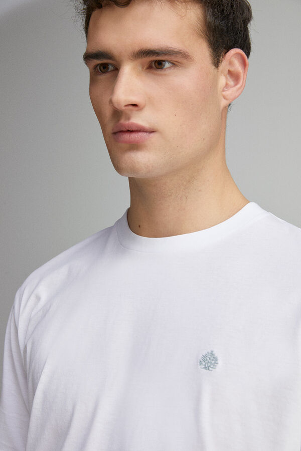 Springfield Playera básica cuello redondo natural