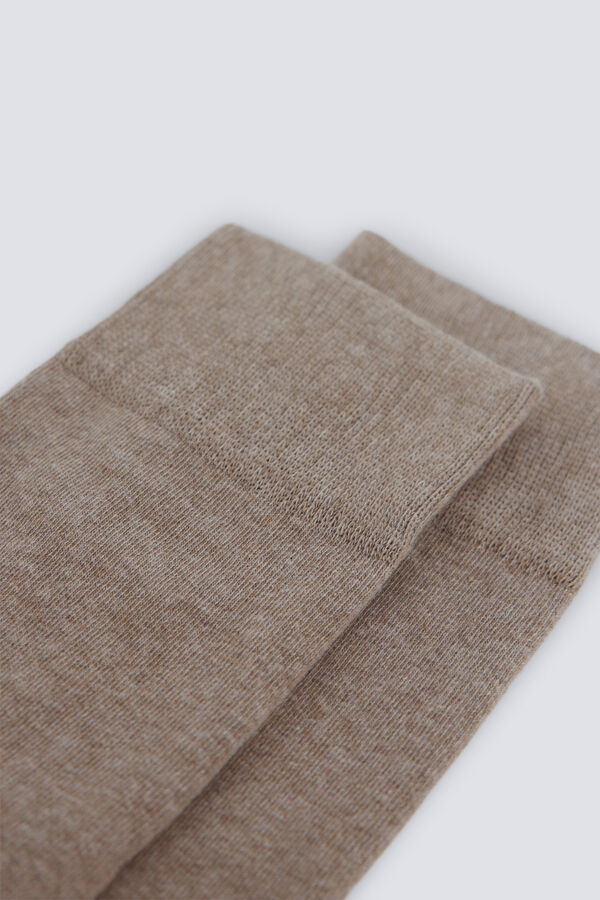 Springfield Calcetín melange beige