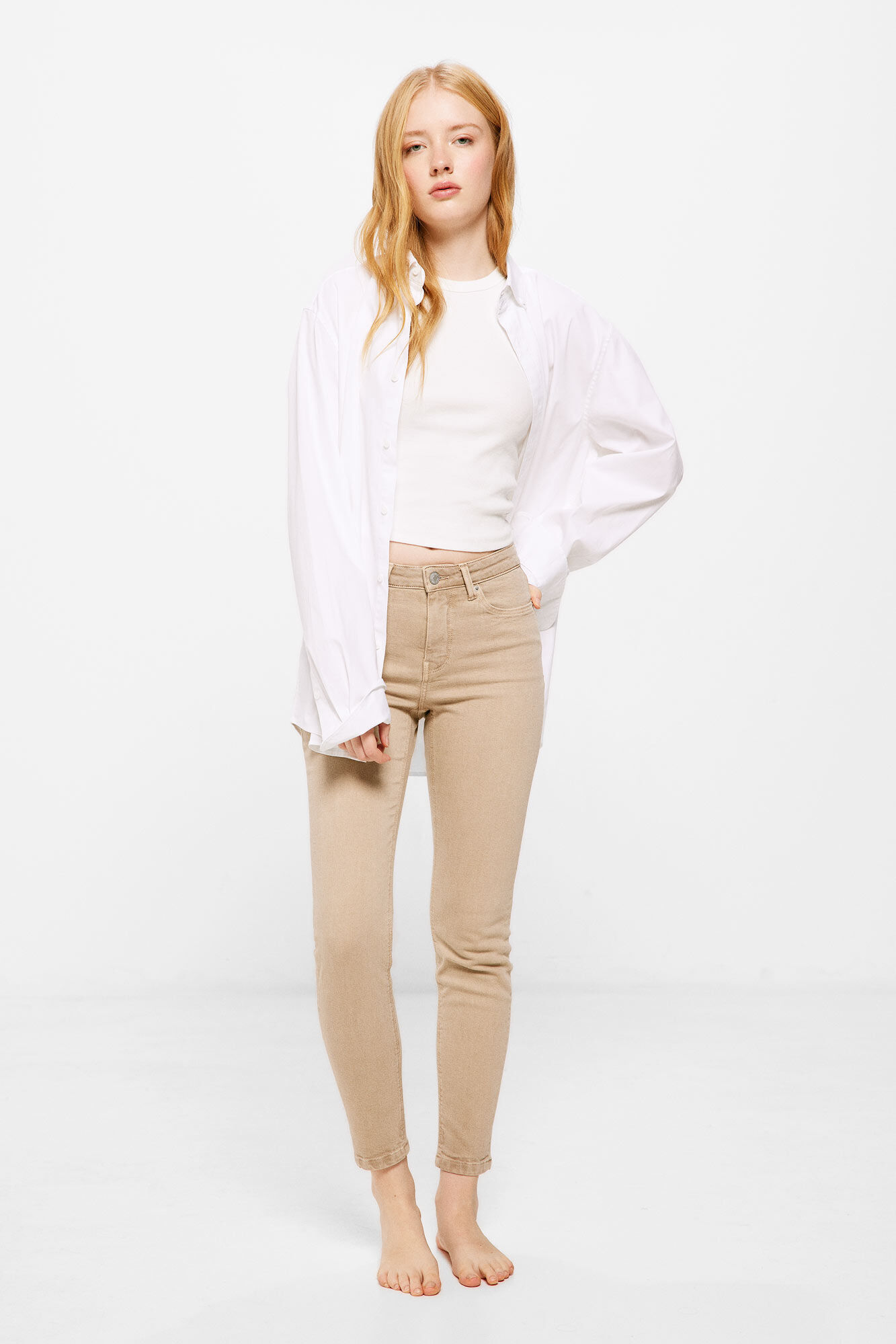 Jeans Color Slim Cropped Pantalones de mujer WomenSecret MX