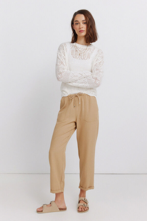 Springfield Pantalones jogger caf&eacute;
