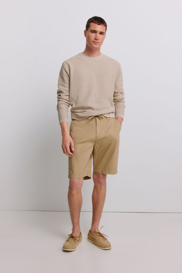 Springfield Jersey de estructura doble beige