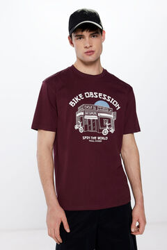 Springfield Playera bike obssesion púrpura
