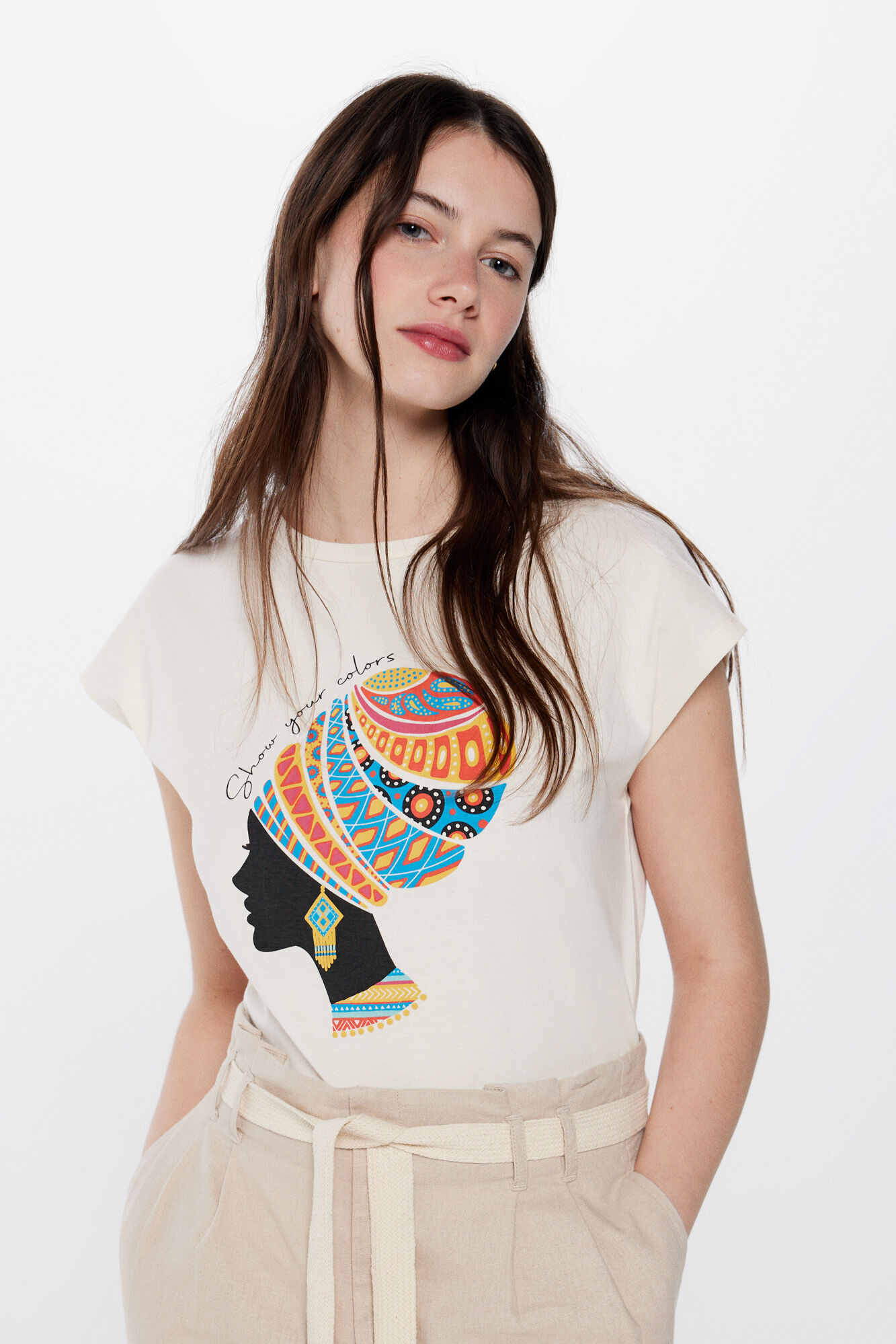 Playera grafico etnico Playeras de mujer WomenSecret MX
