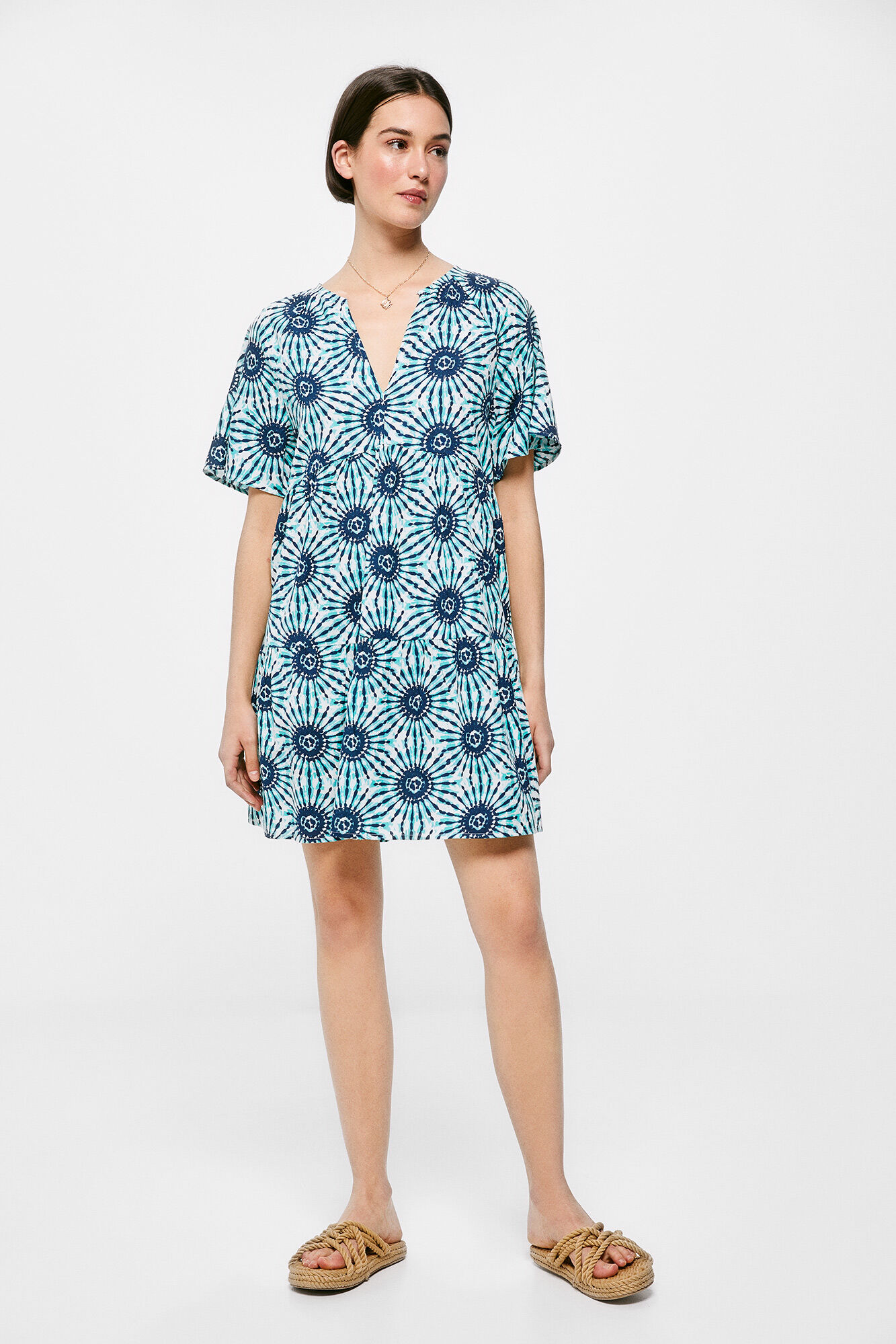 Vestido Tunica Algodon Lino Vestidos para mujer WomenSecret MX