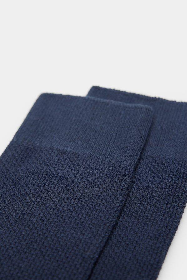 Springfield Calcet&iacute;n piqu&eacute; azulado