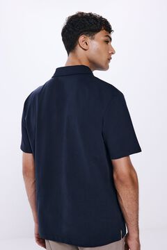 Springfield Polo piqué estructura regular fit azul