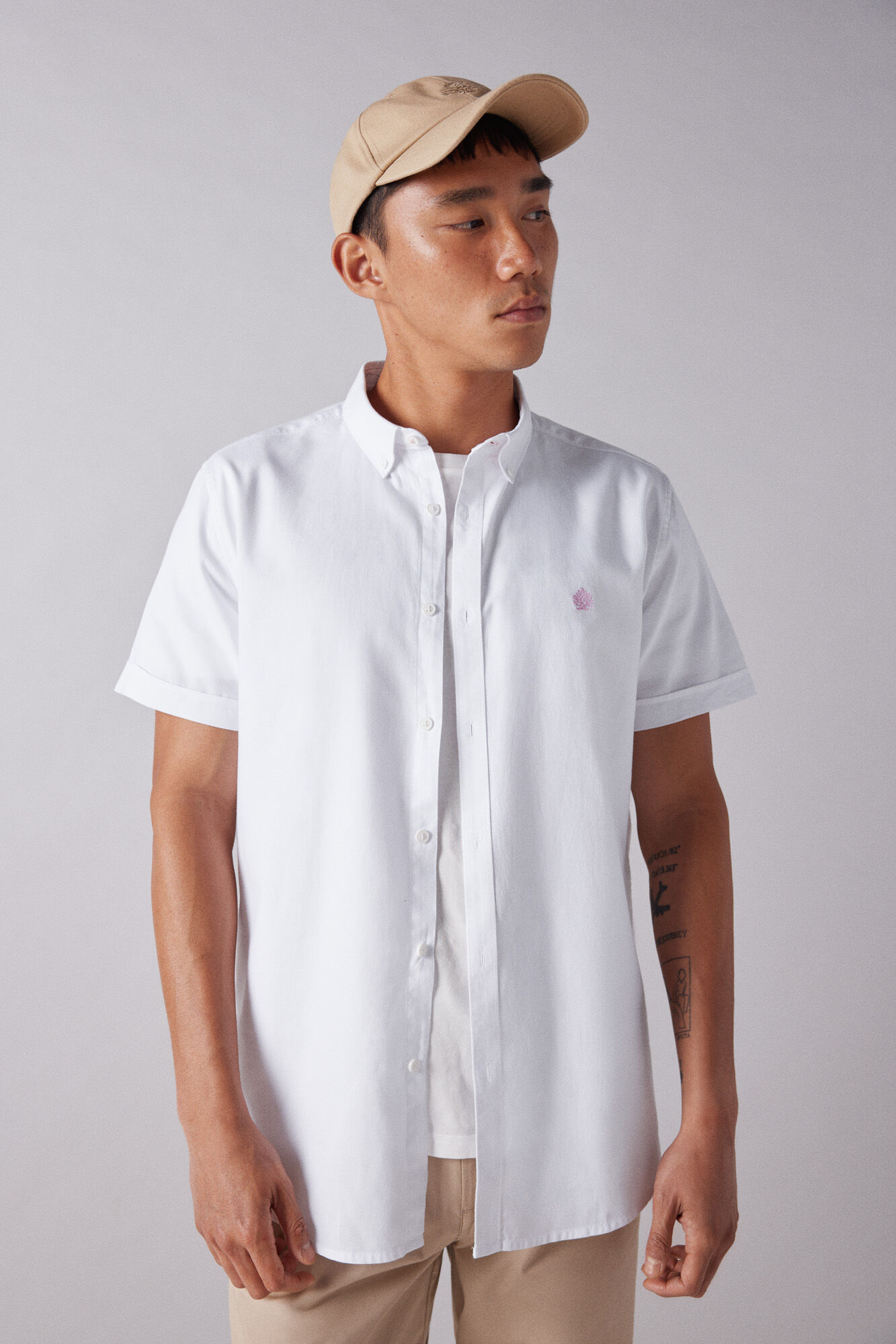 Camisa blanca springfield hombre outlet