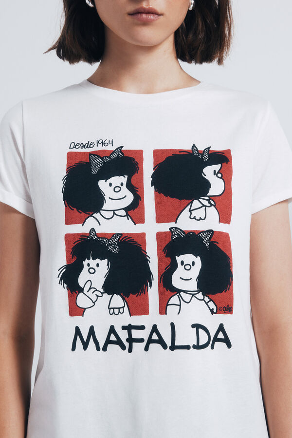 Springfield Playera "Mafalda" estampado