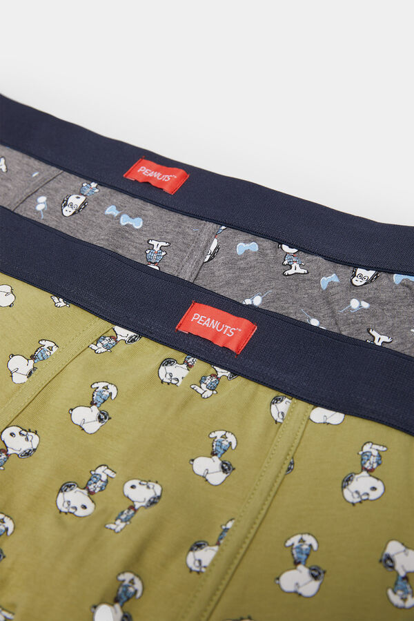 Springfield Pack 2 boxers Snoopy Peanuts™ gris medio