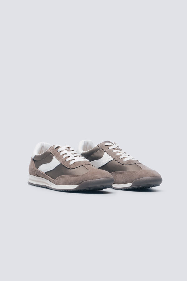 Springfield Sneaker de piel estilo retro café