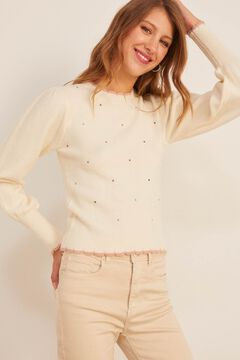 Springfield Suéter Cristales beige medio