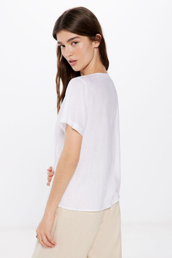 Springfield Blusa Pintucks blanco