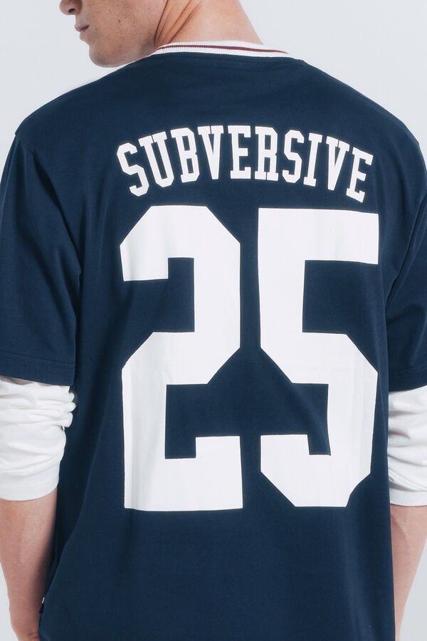 Springfield Playera subversiva 25 azul