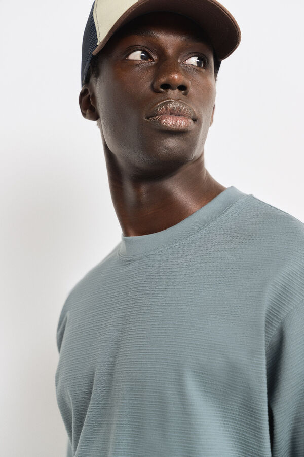 Springfield Playera textura azul