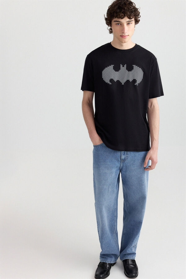 Springfield Playera Batman Signal negro