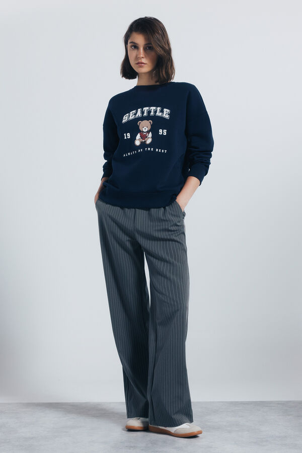 Springfield Sudadera gráfica ciudad marino