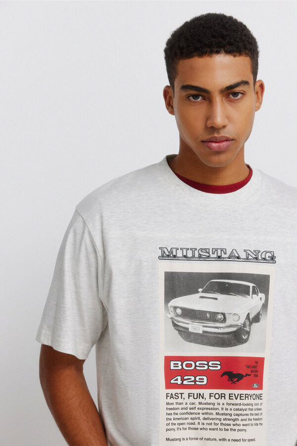 Springfield Playera Mustang Boss 429 gris