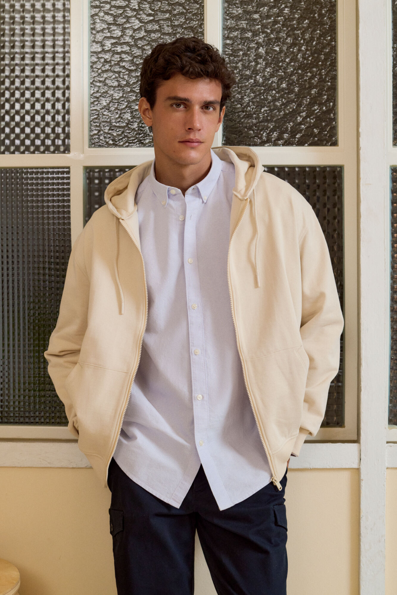 Camisa con sudadera hombre outlet