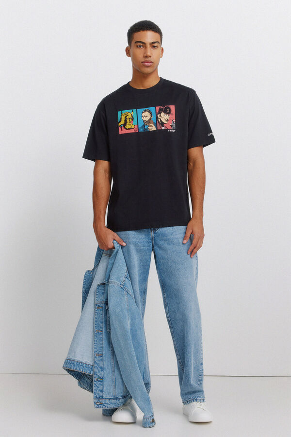Springfield Playera TvBoy Genios del Arte negro
