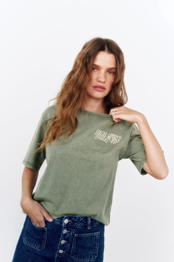 Springfield Playera "Sunrise" kaki