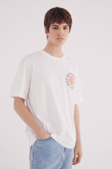 Springfield Playera Red Hot Chili Peppers marfil