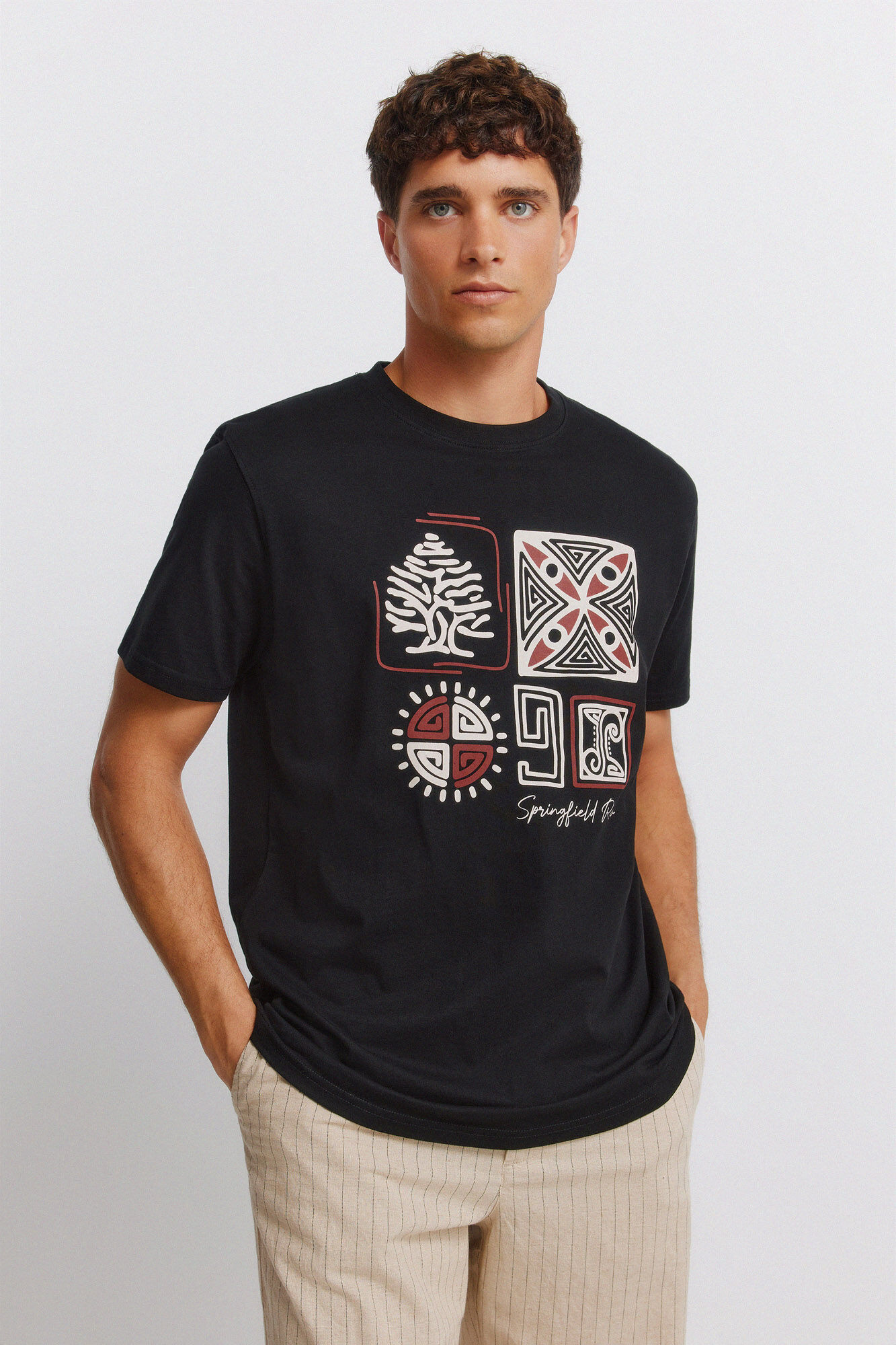 Springfield Playera logo Springfield &eacute;tnico