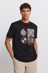 Springfield Playera logo Springfield &eacute;tnico negro
