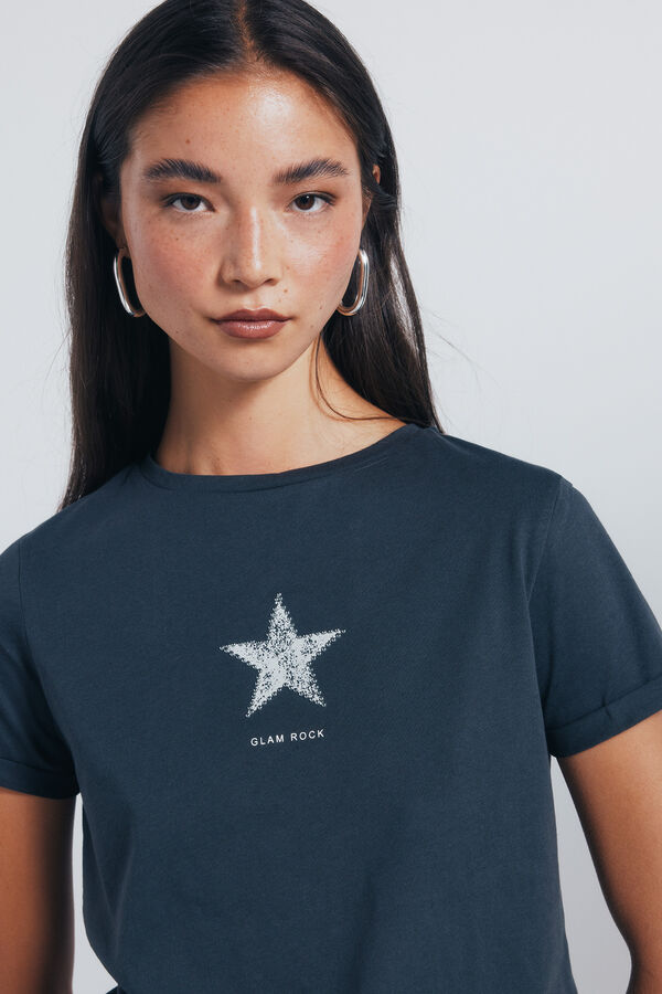 Springfield Playera "Glam Rock" gris