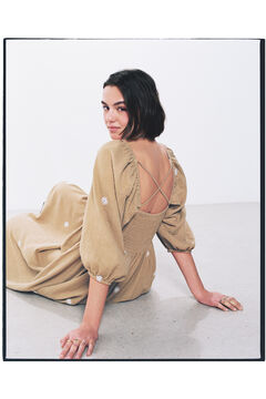 Springfield Vestido Earthy kaki