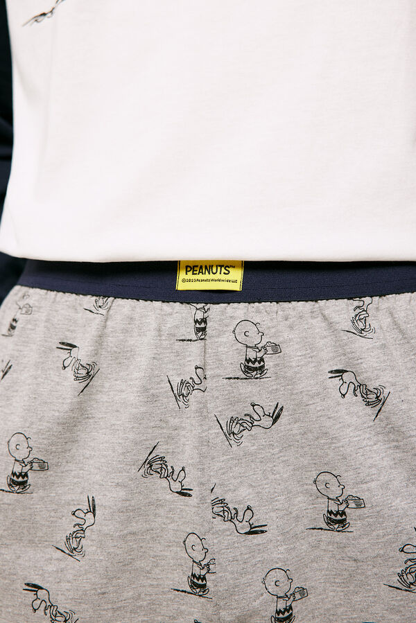 Springfield Pijama largo Peanuts™ Charlie Brown gris medio
