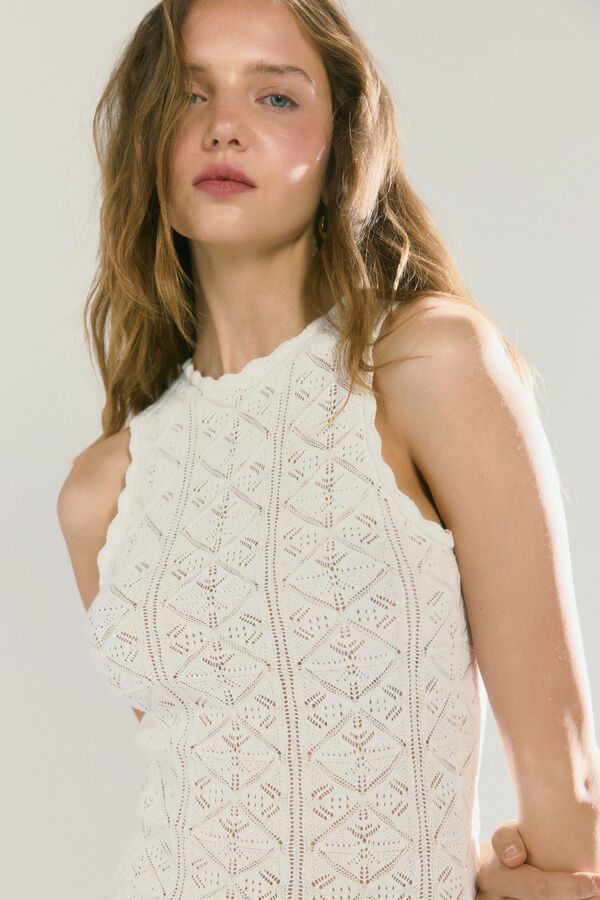 High Spirits Vestido Tulip blanco