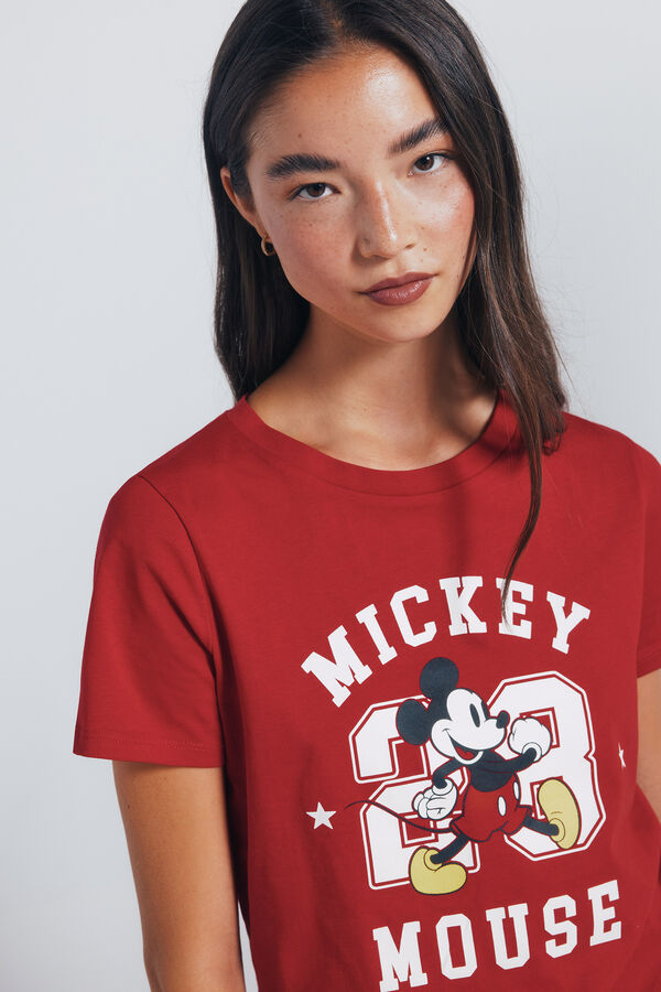 Springfield Playera "Mickey Mouse" rojo