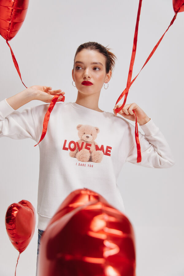 Springfield Sudadera "Love me" estampado
