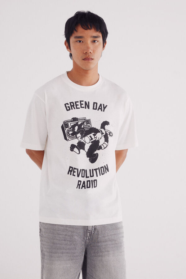 Springfield Camiseta Green Day marfil