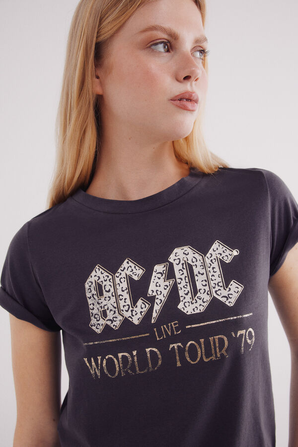 Springfield Playera "ACDC" gris