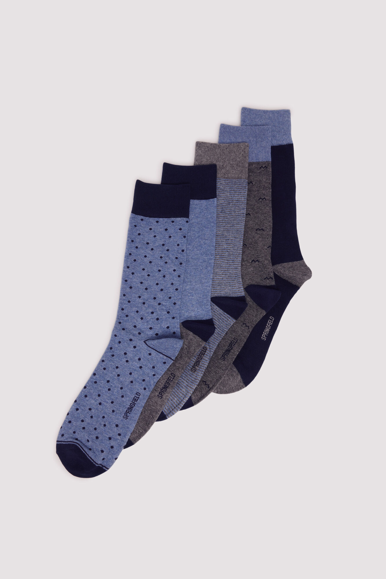 Springfield Pack 5 calcetines azueles