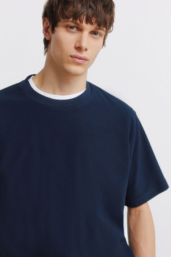 Springfield Playera textura azulado