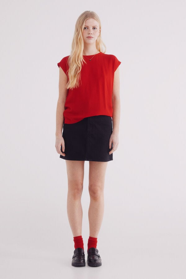 Springfield Playera lisa viscosa rojo