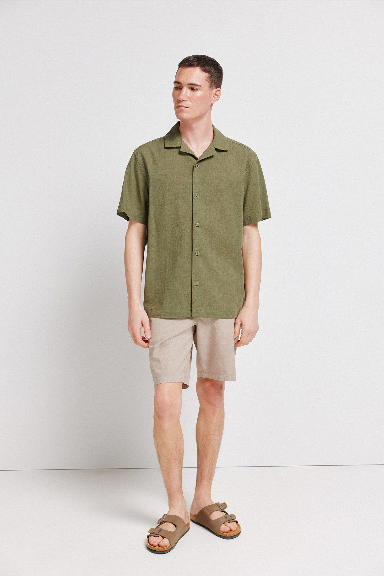 Springfield Camisa manga corta de lino