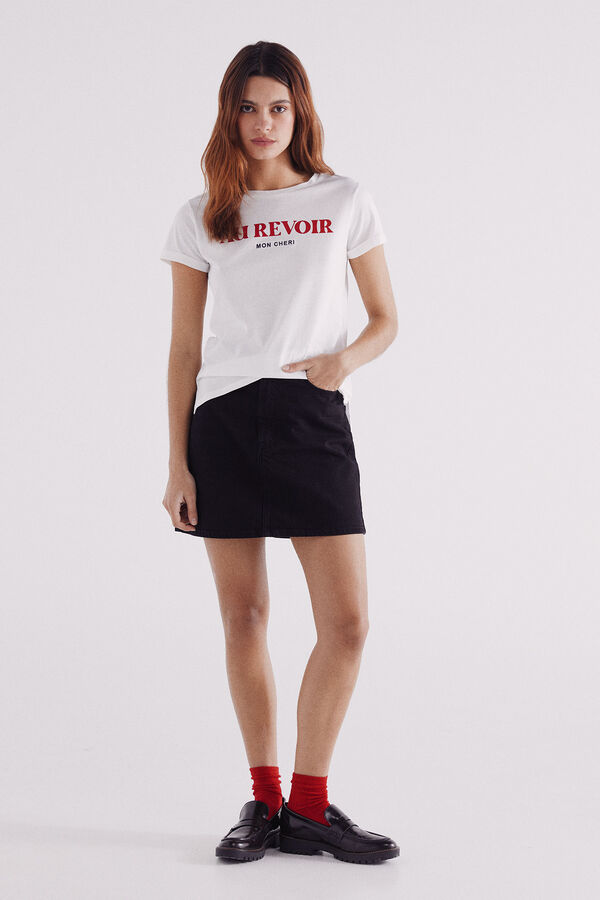 Springfield Playera "Bonjour" estampado