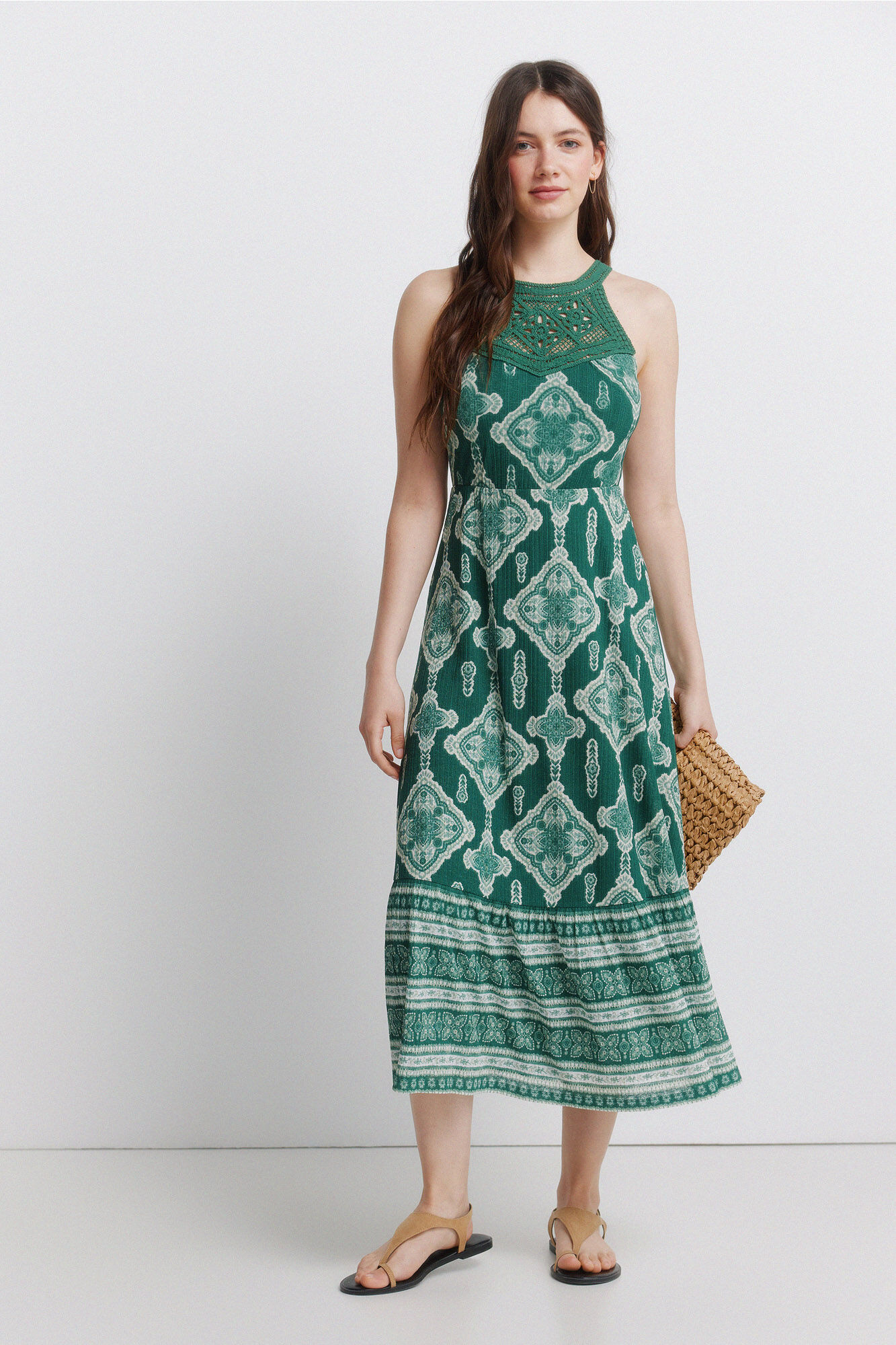 Springfield Vestido halter de crochet
