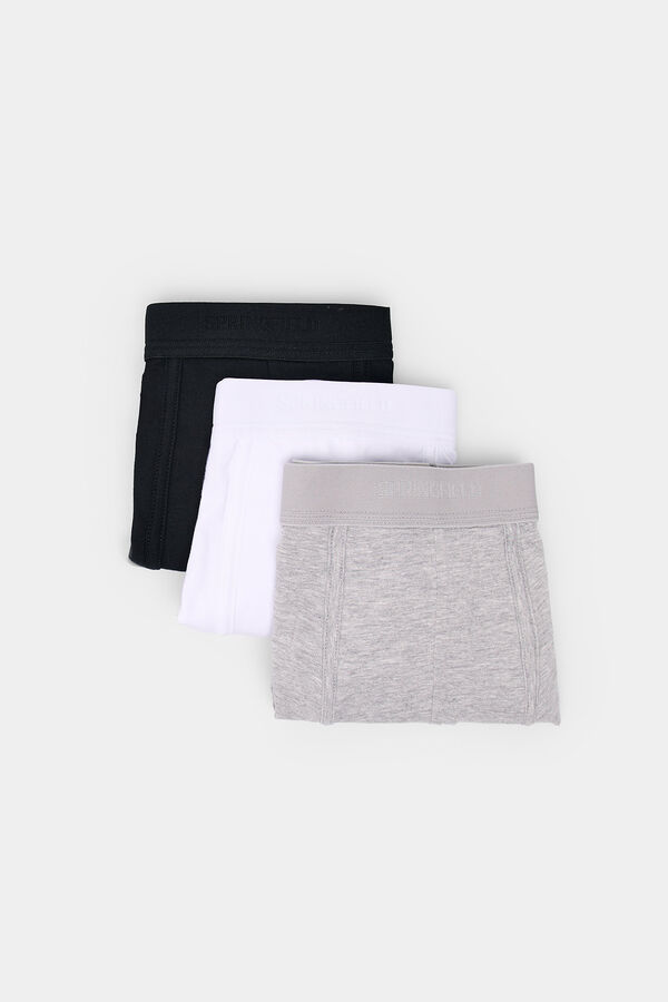 Springfield Pack 3 bóxeres básicos gris