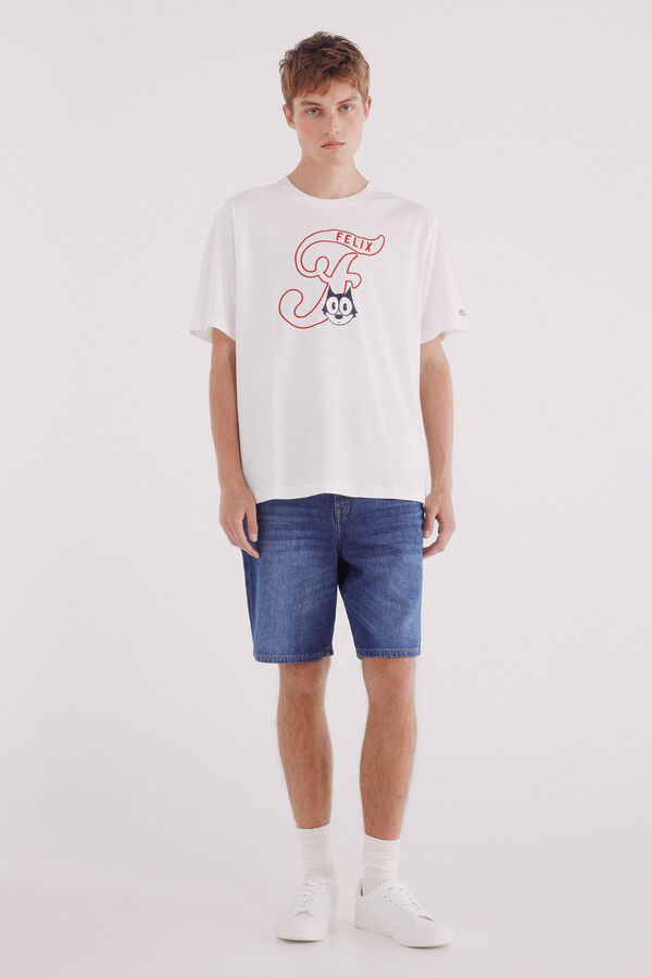 Springfield Camiseta Felix The Cat marfil