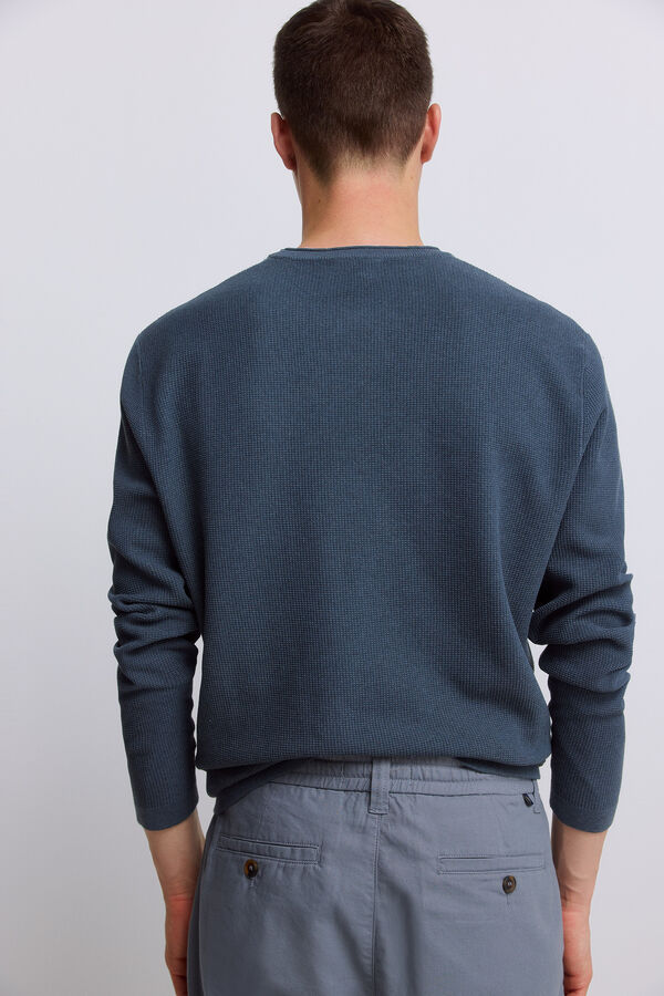Springfield Jersey de estructura doble azul indigo