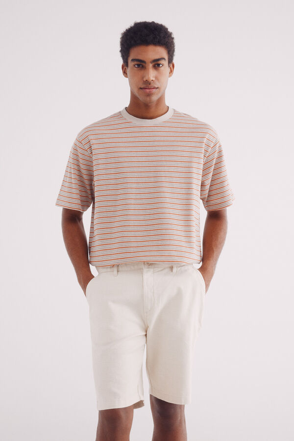 Springfield Bermudas algodón comfort fit blanco