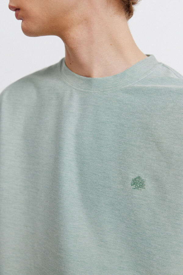 Springfield Playera de oxford verde